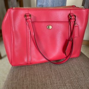 Coral Coach purse